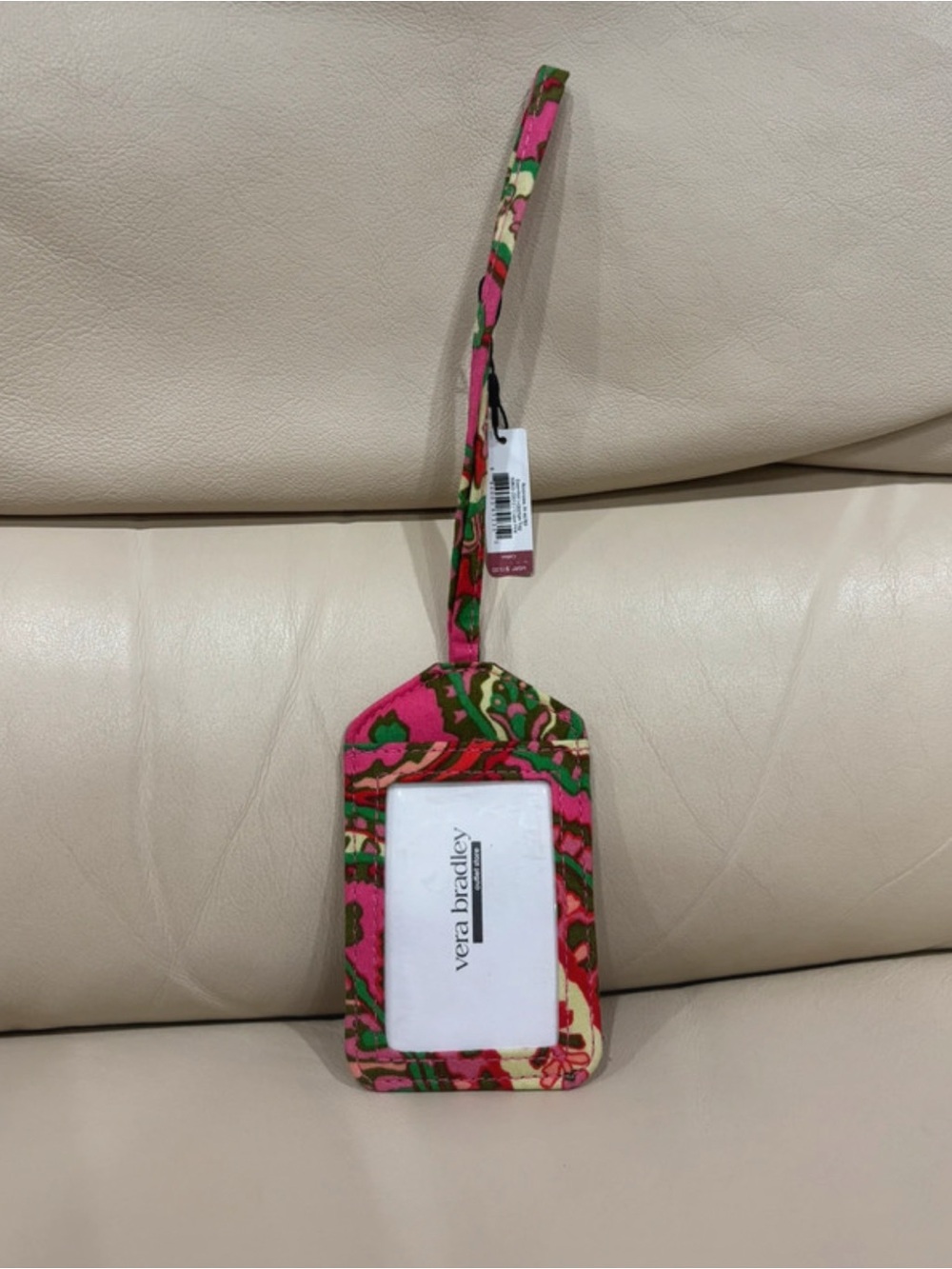 NEW Vera Bradley Capri Pink Essentials Luggage Tag